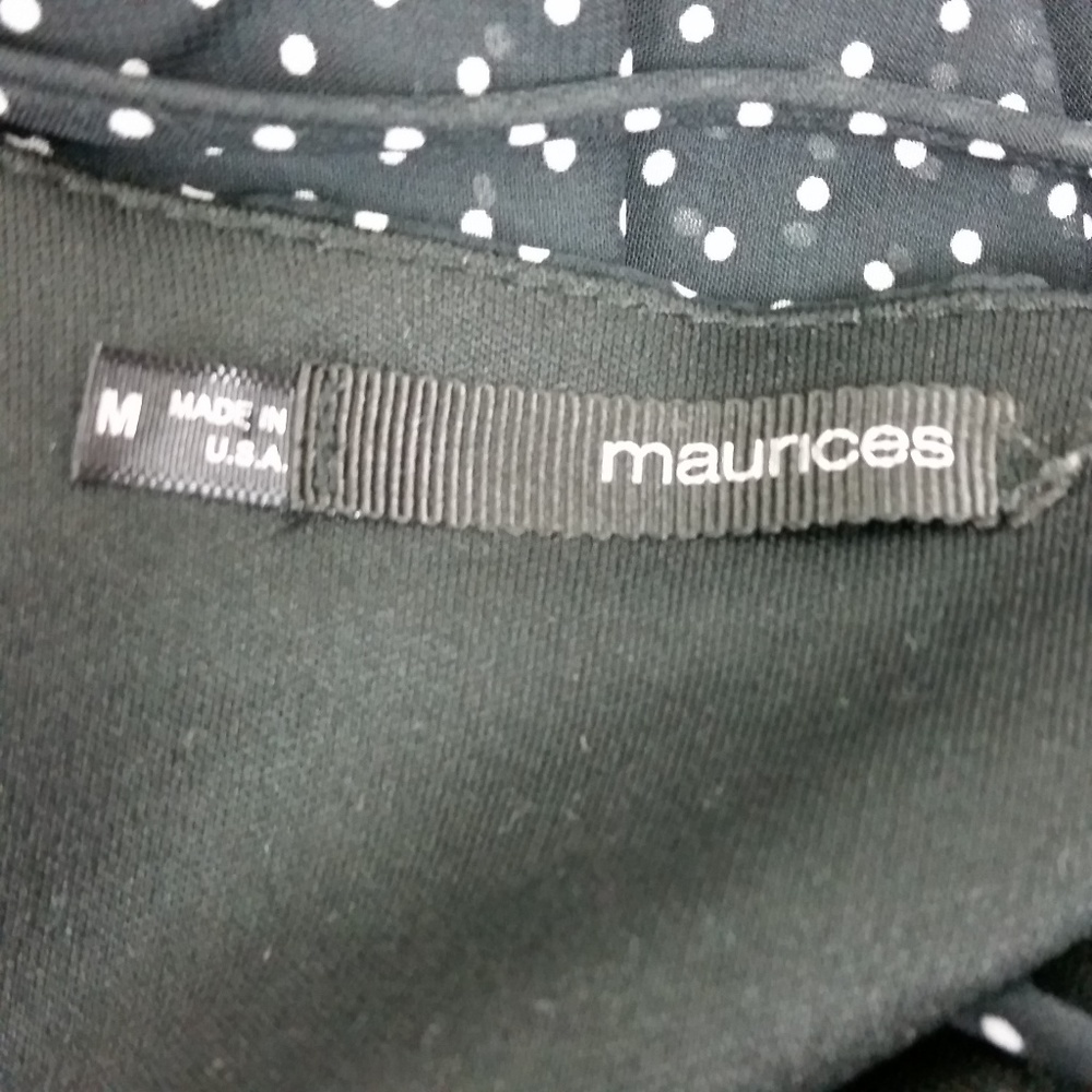 Maurices Polka Dot Tiered Dress Size Medium - Picture 5 of 6